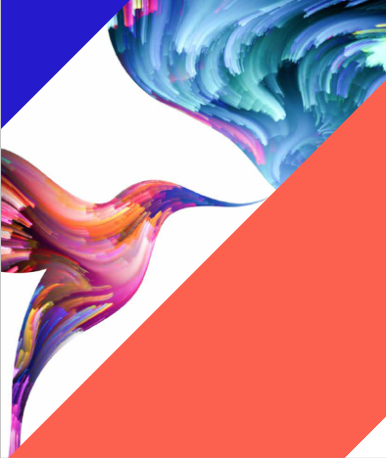 De afbeelding bevat een januskop, een tweekoppig wezen. Deze verwijzen naar de rollen van technologie, enerzijds als oplossing, anderzijds als bedreiging